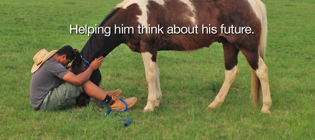 Helping him think about his future Helping him think about his future - Lazy B's Ranch Program